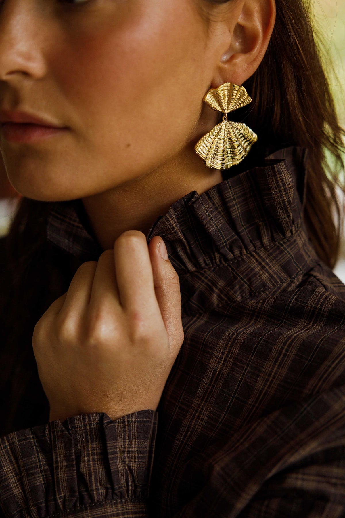 Boucles d'oreilles Kena - dorées