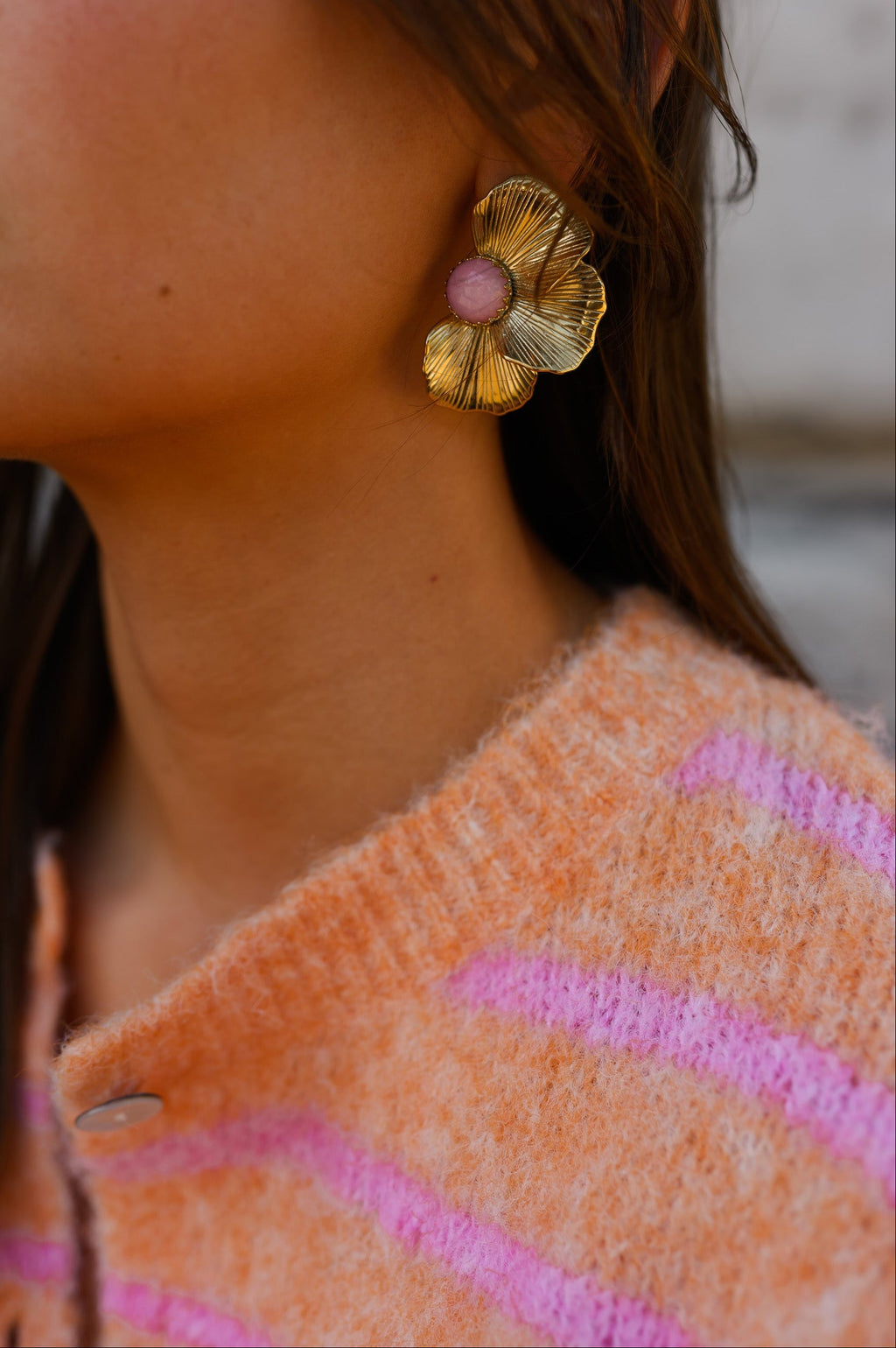 Boucles d'oreilles Mafou - dorées
