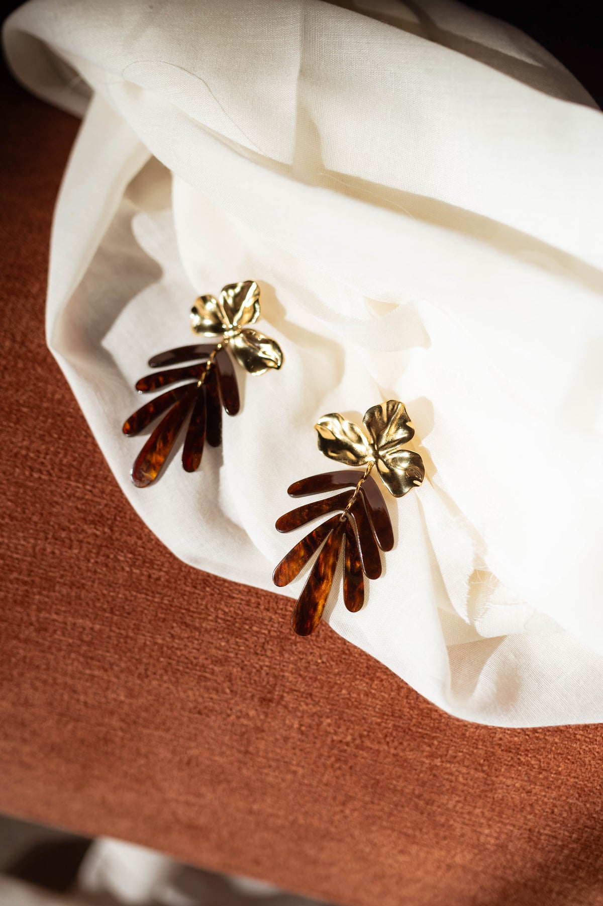 Boucles d’oreilles Divy - brune