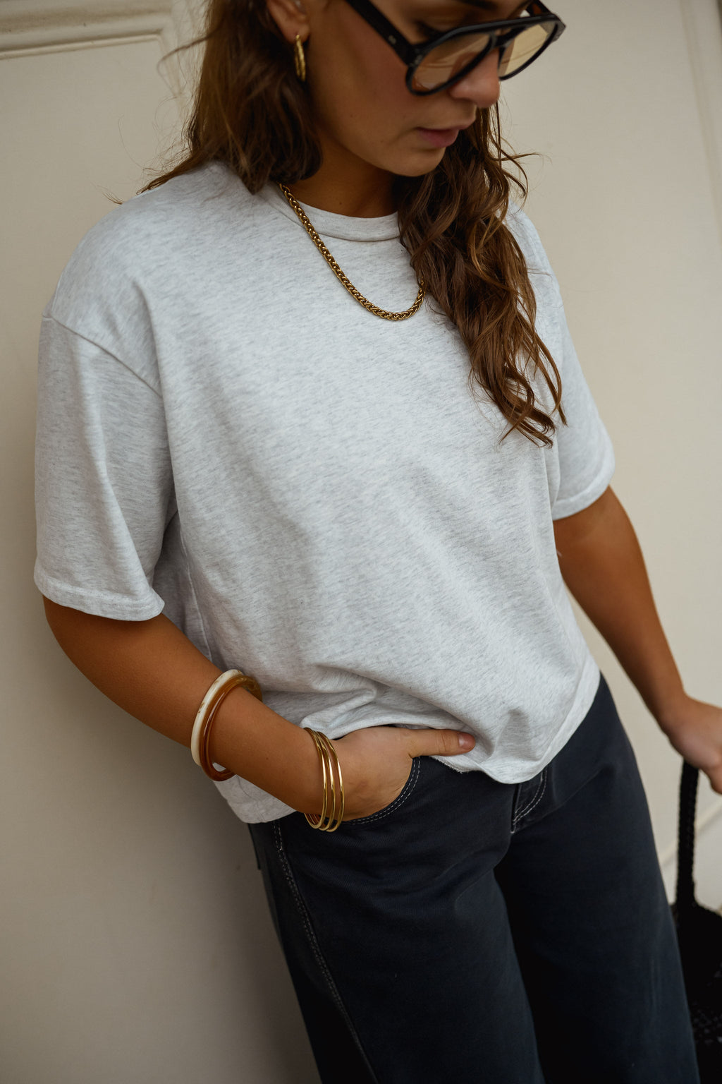 Bracelet Kaly - beige et brun