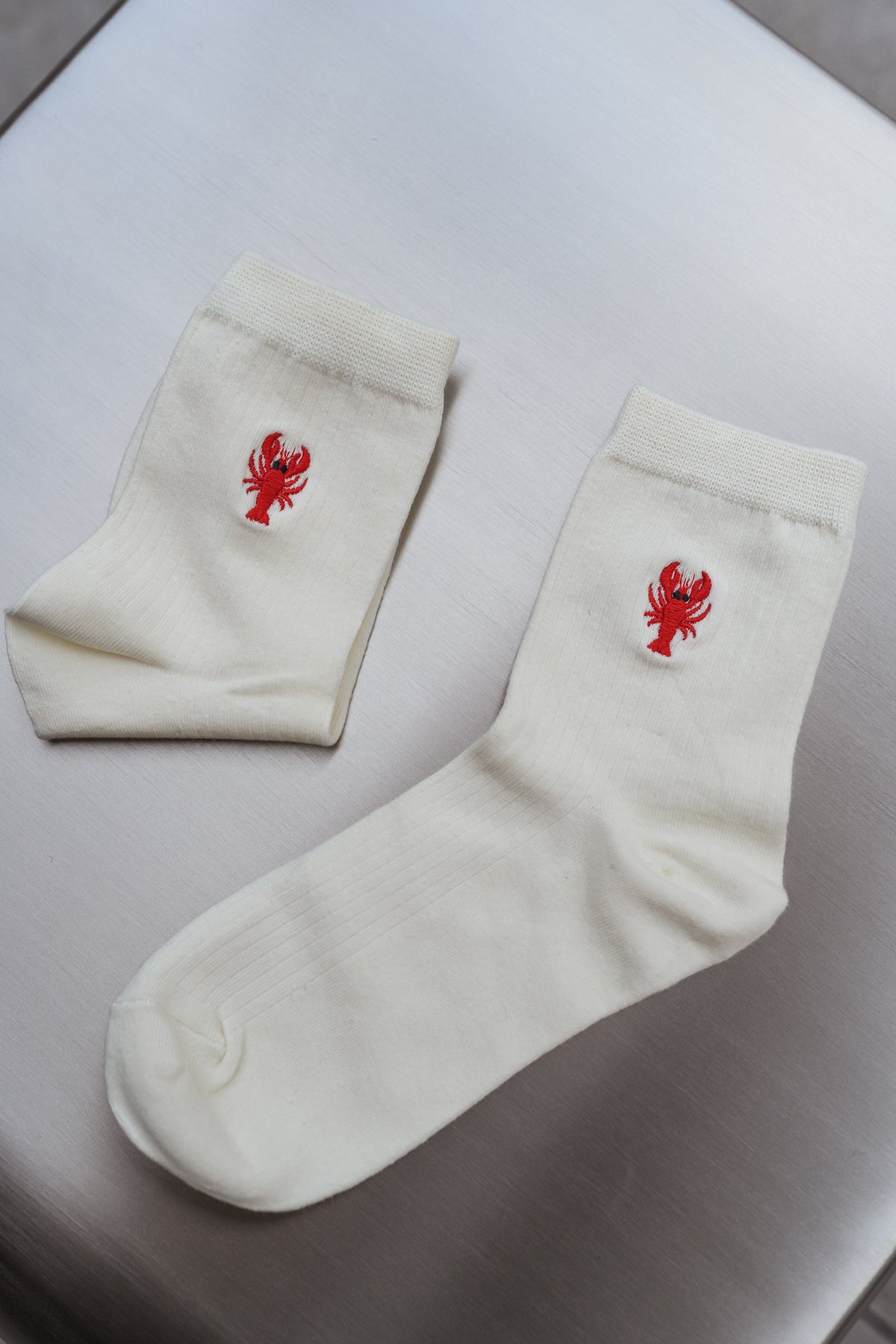 Chaussettes Homard - beiges