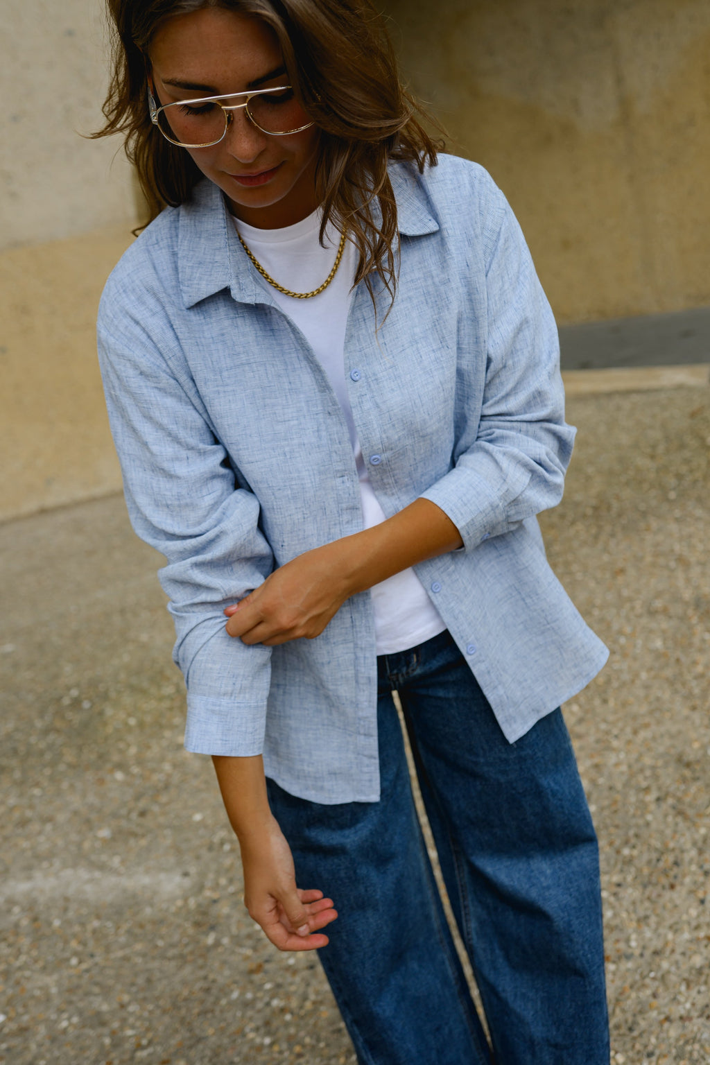 Chemise Adèle - bleue