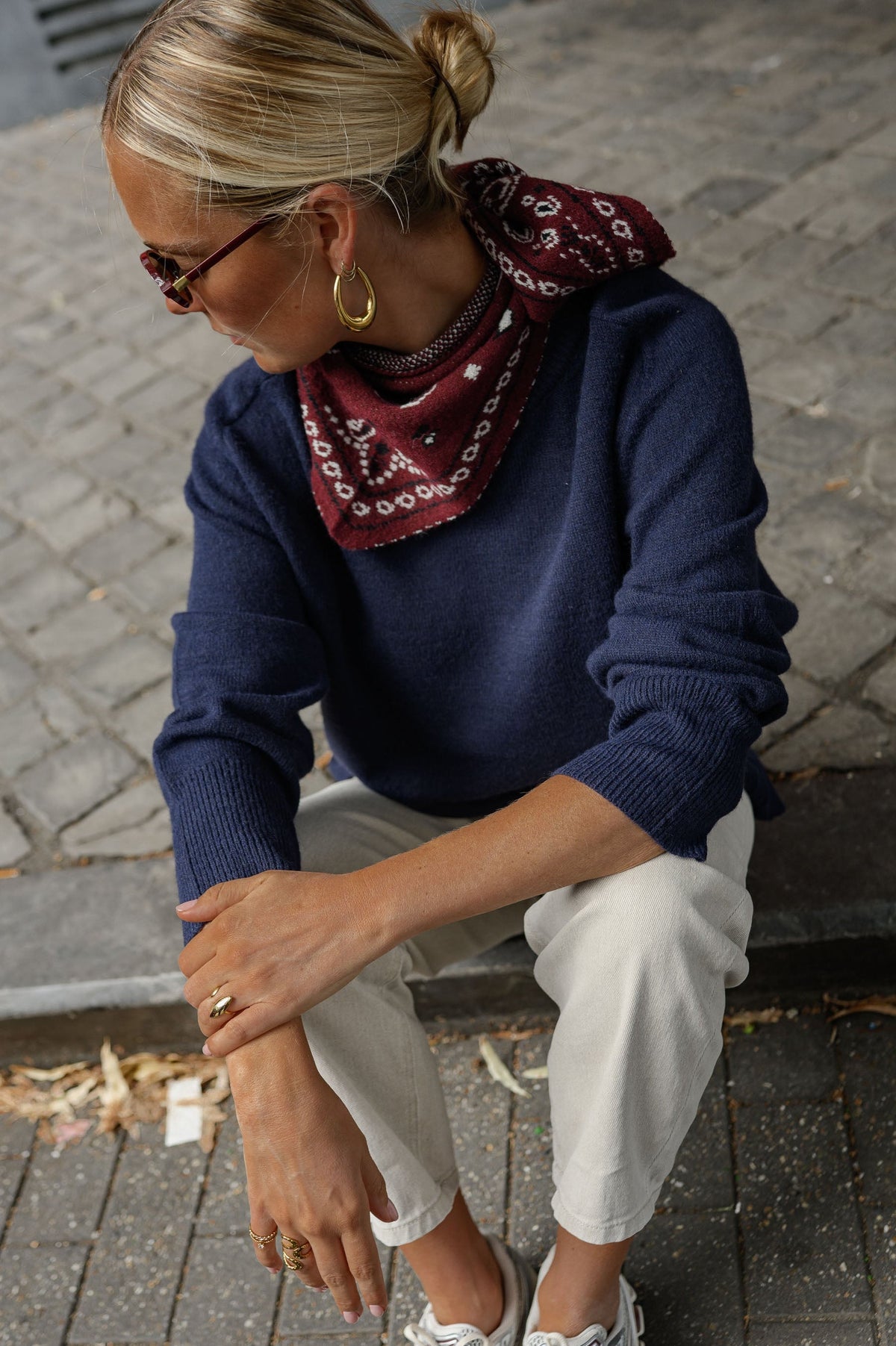 Echarpe Debbie - bordeaux