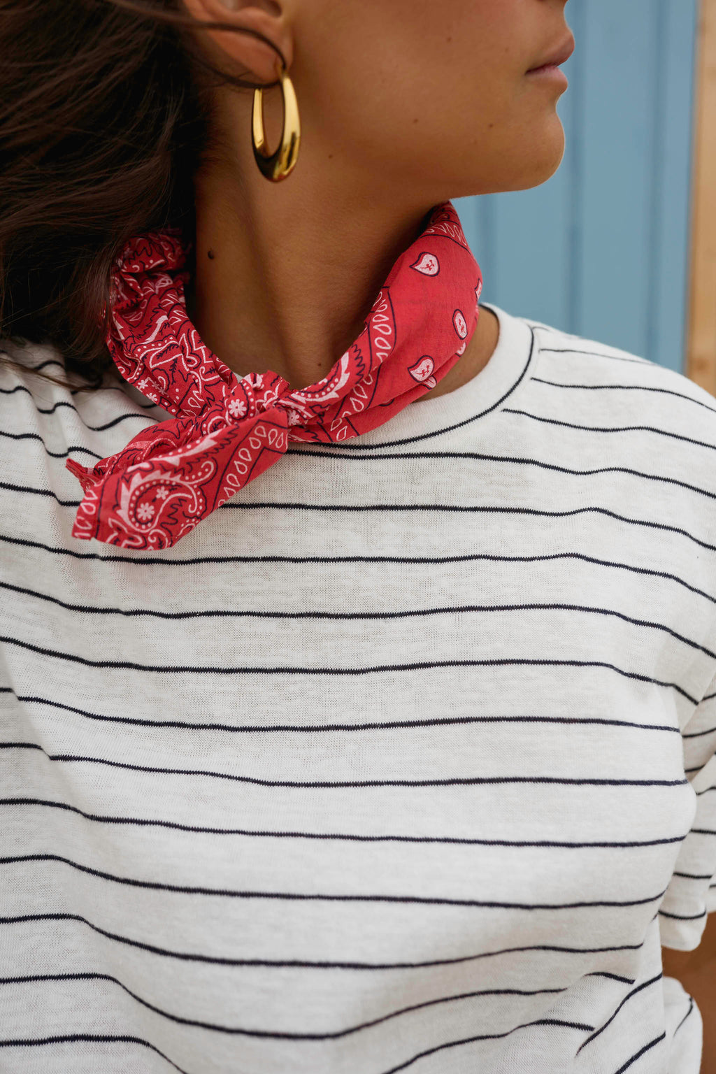 Foulard Denia - bandana rouge
