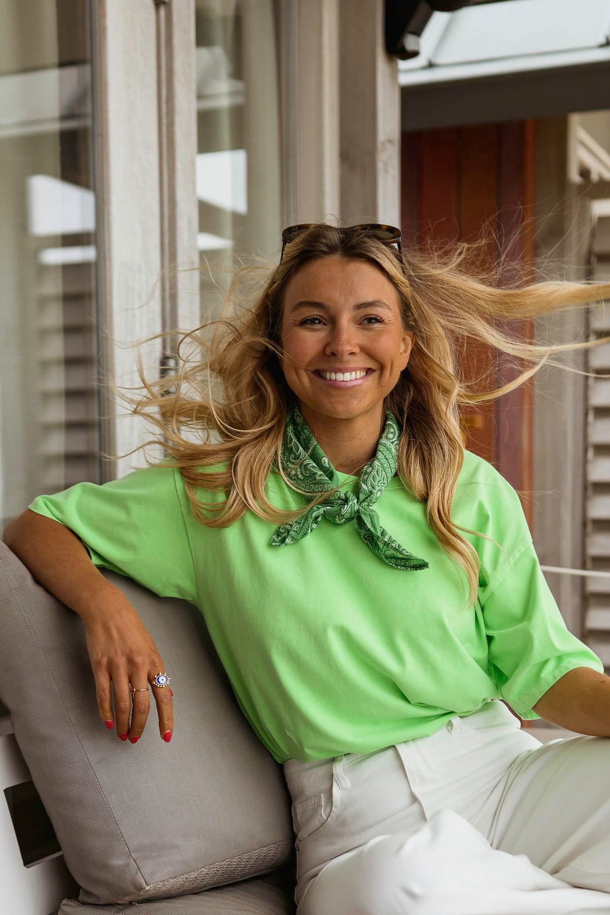 Foulard Denia - bandana vert