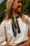 Foulard Maza - orange et bleu