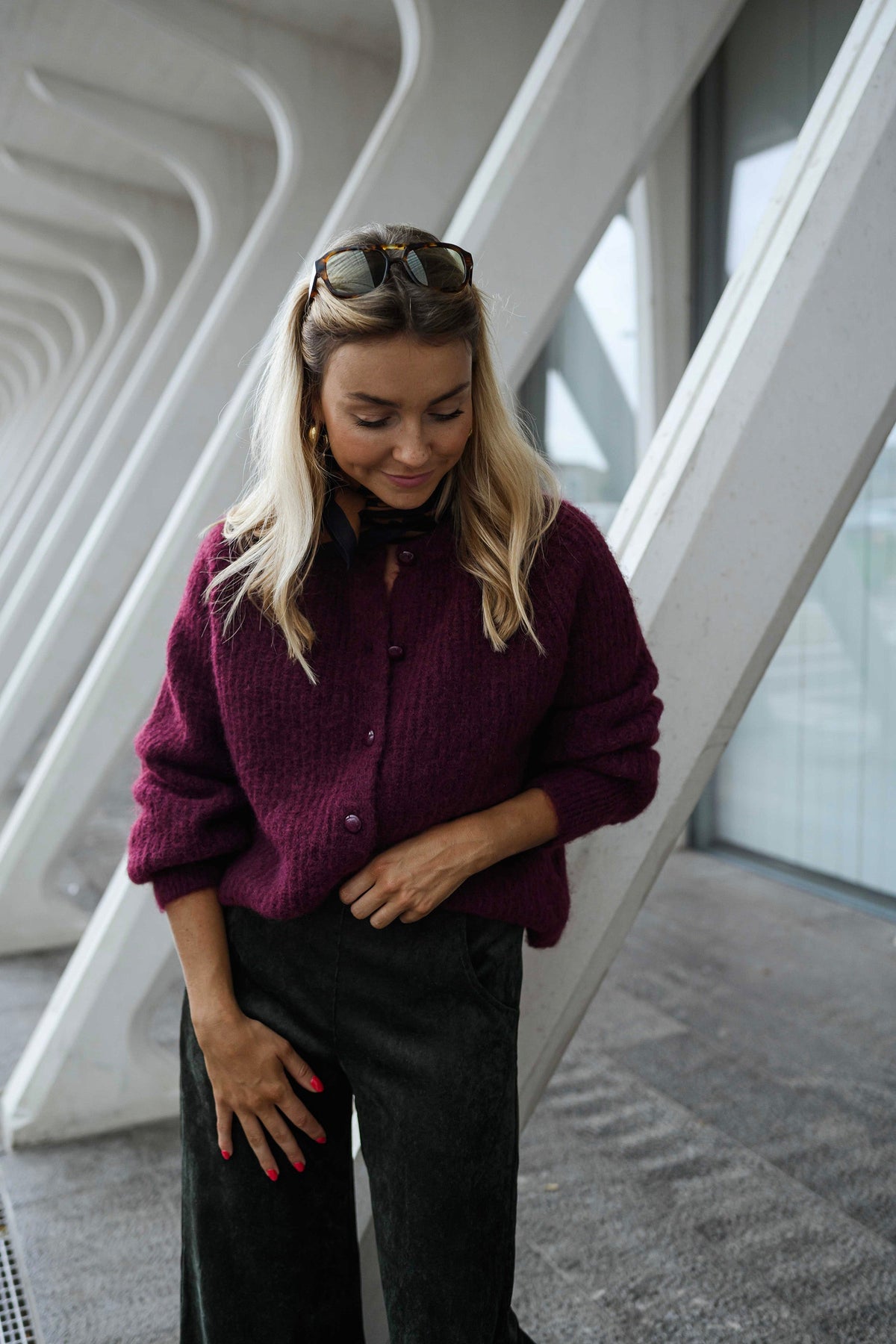 Gilet Elony - bordeaux