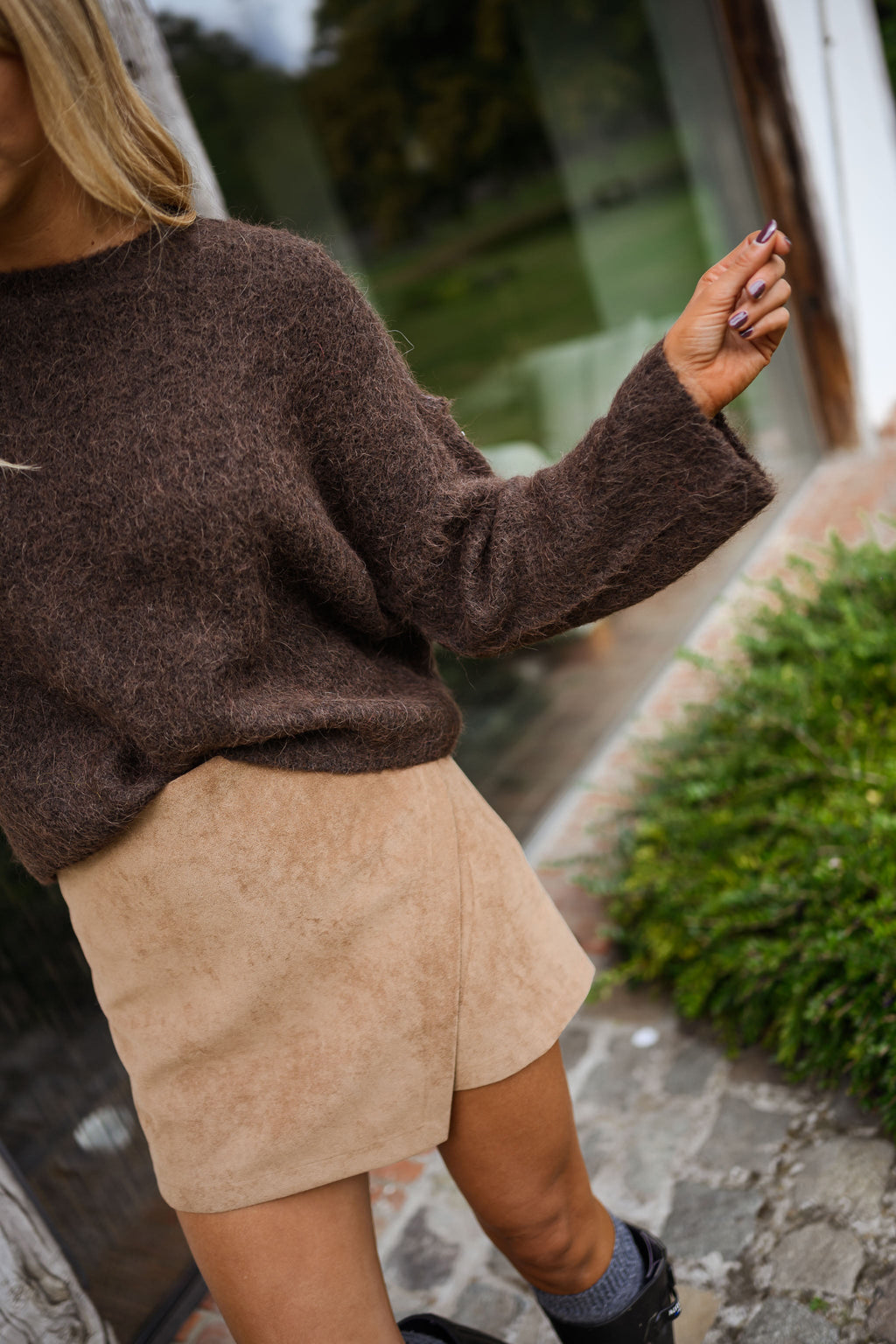 Jupe-short Emma - camel