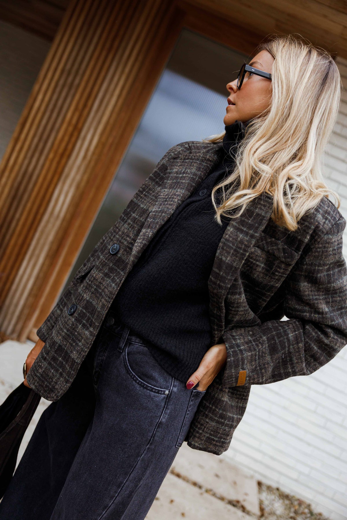 Manteau Lyson - gris à carreaux