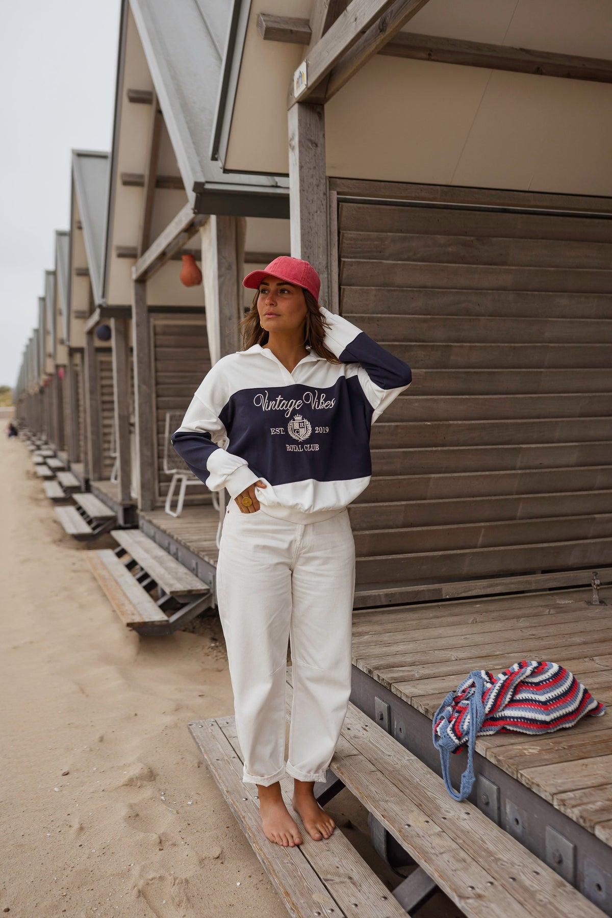 Pull Emile - bleu et blanc