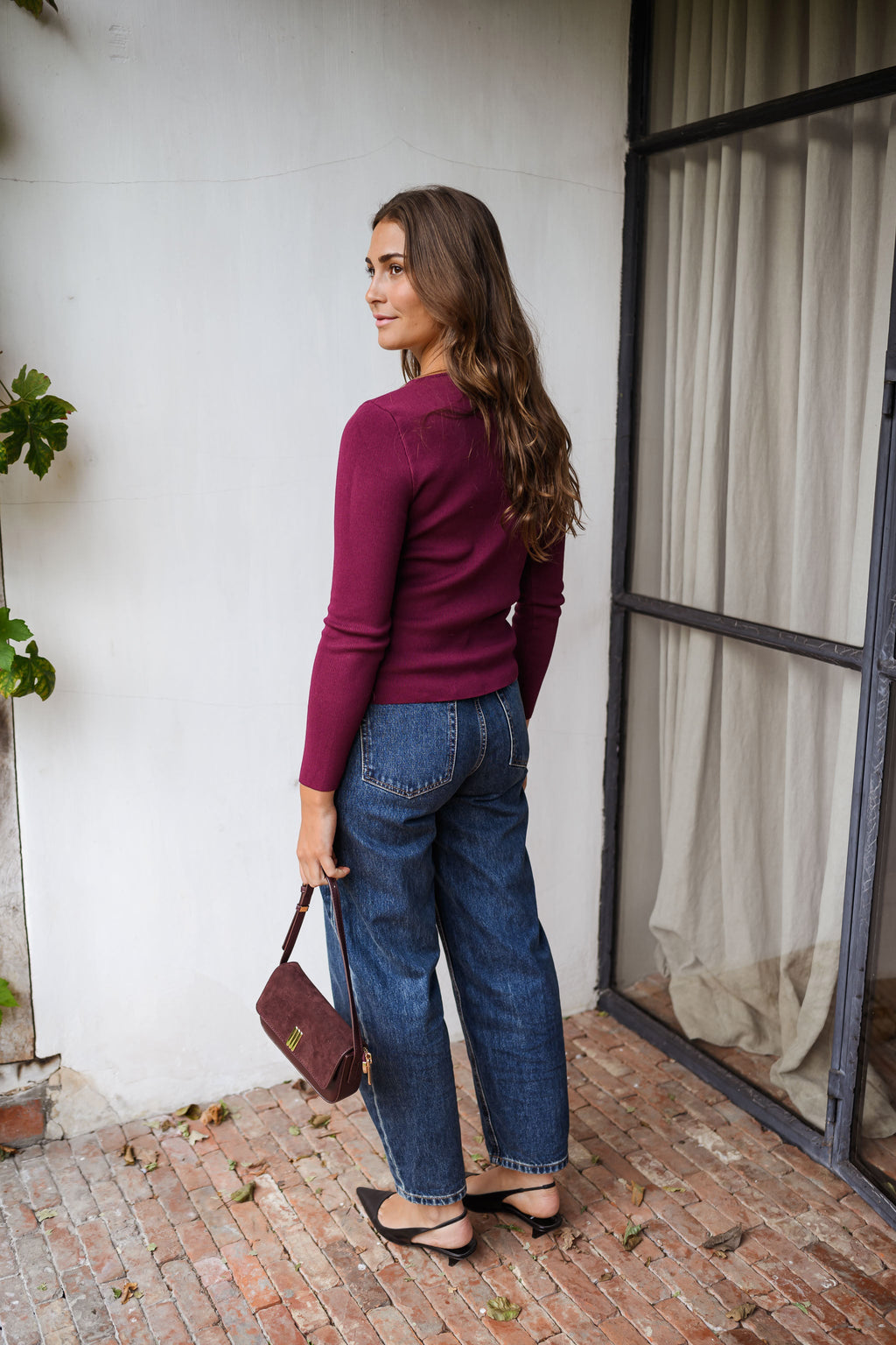 Pull Haby - bordeaux
