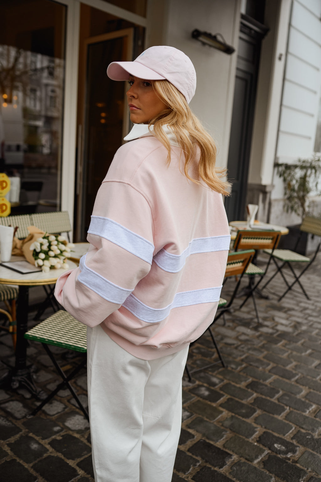 Pull Luna - rose et gris