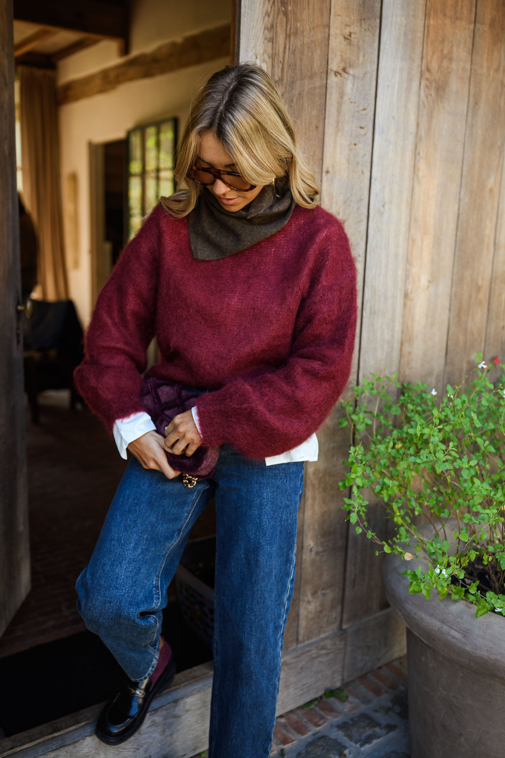 Pull Pieter - bordeaux