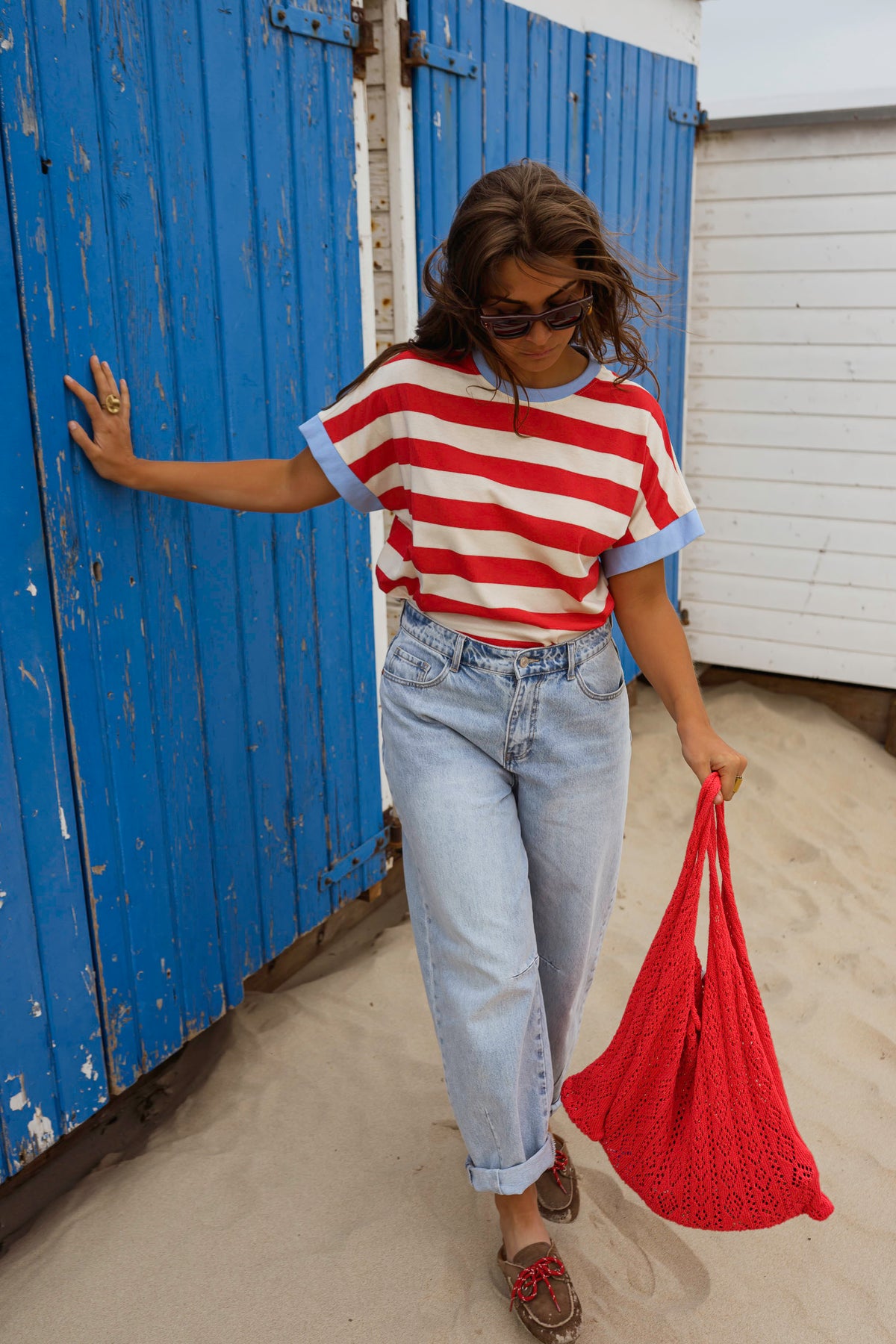 Sac Summer - corail en maille