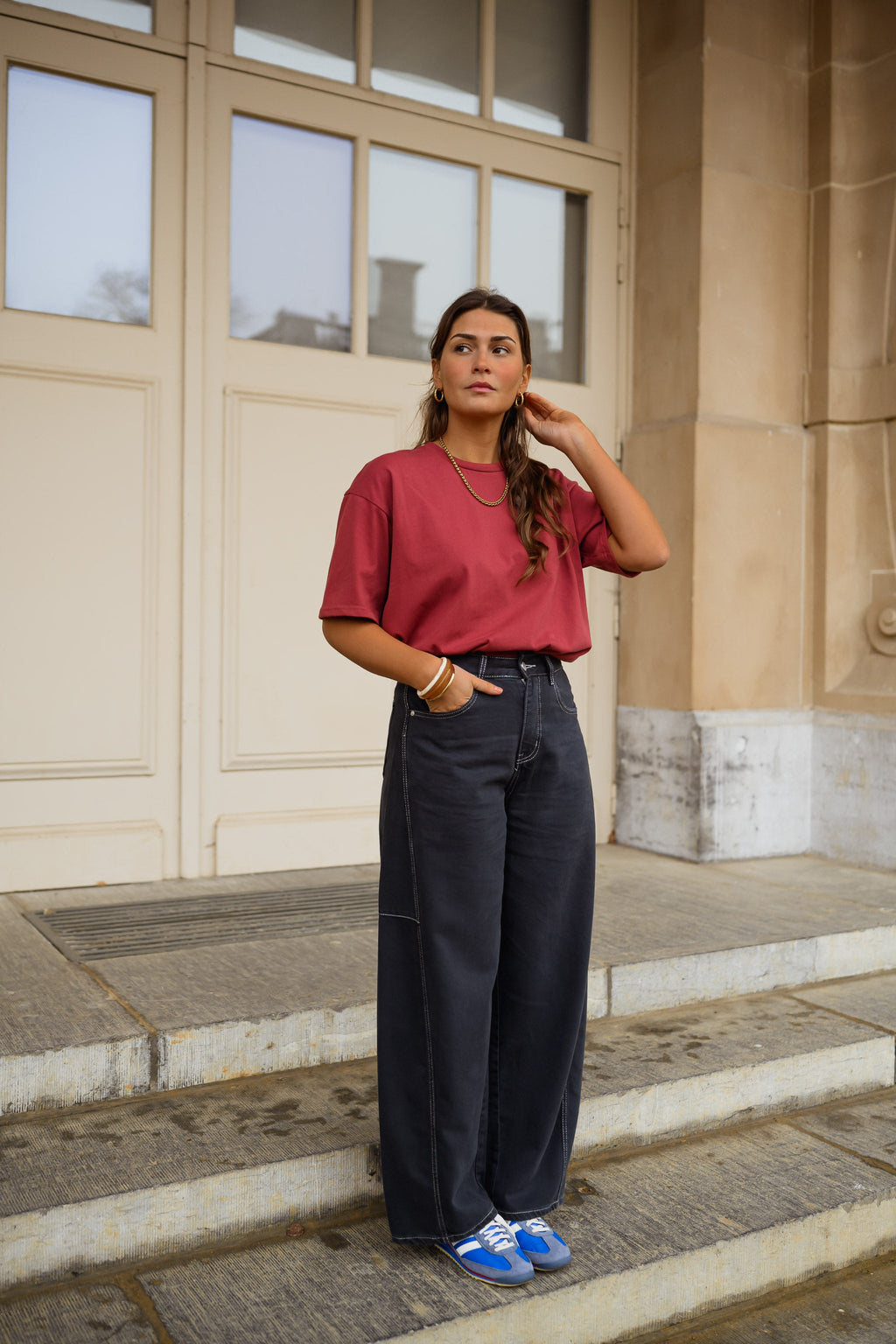 T-shirt Avery - bordeaux