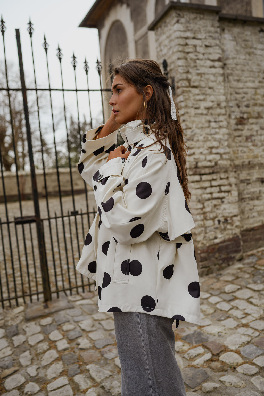 Veste Léonard - à pois noirs
