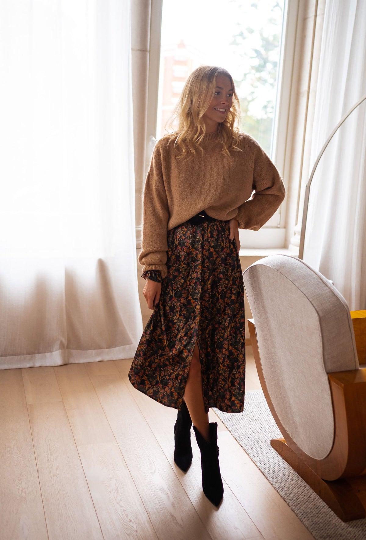 Pull Joela - camel