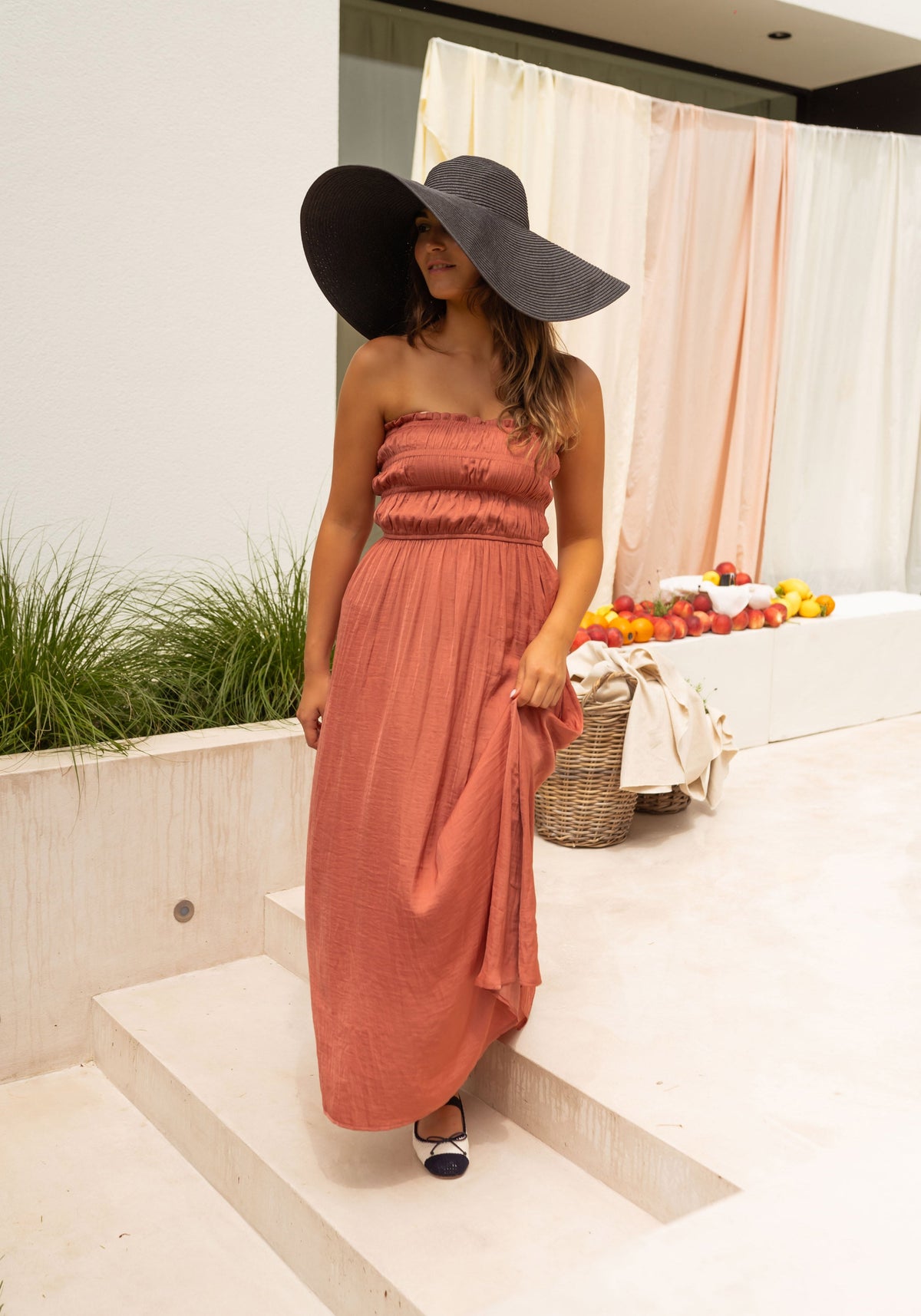 Robe Melina - brique