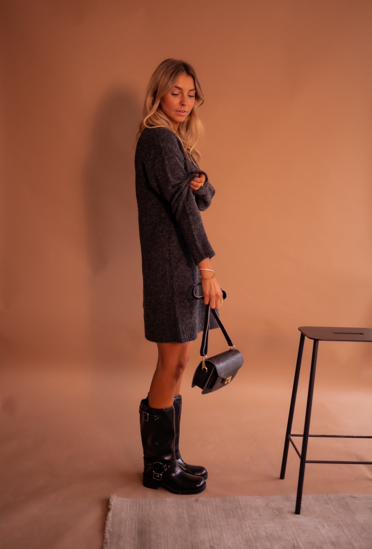 Robe pull Mariam - grise