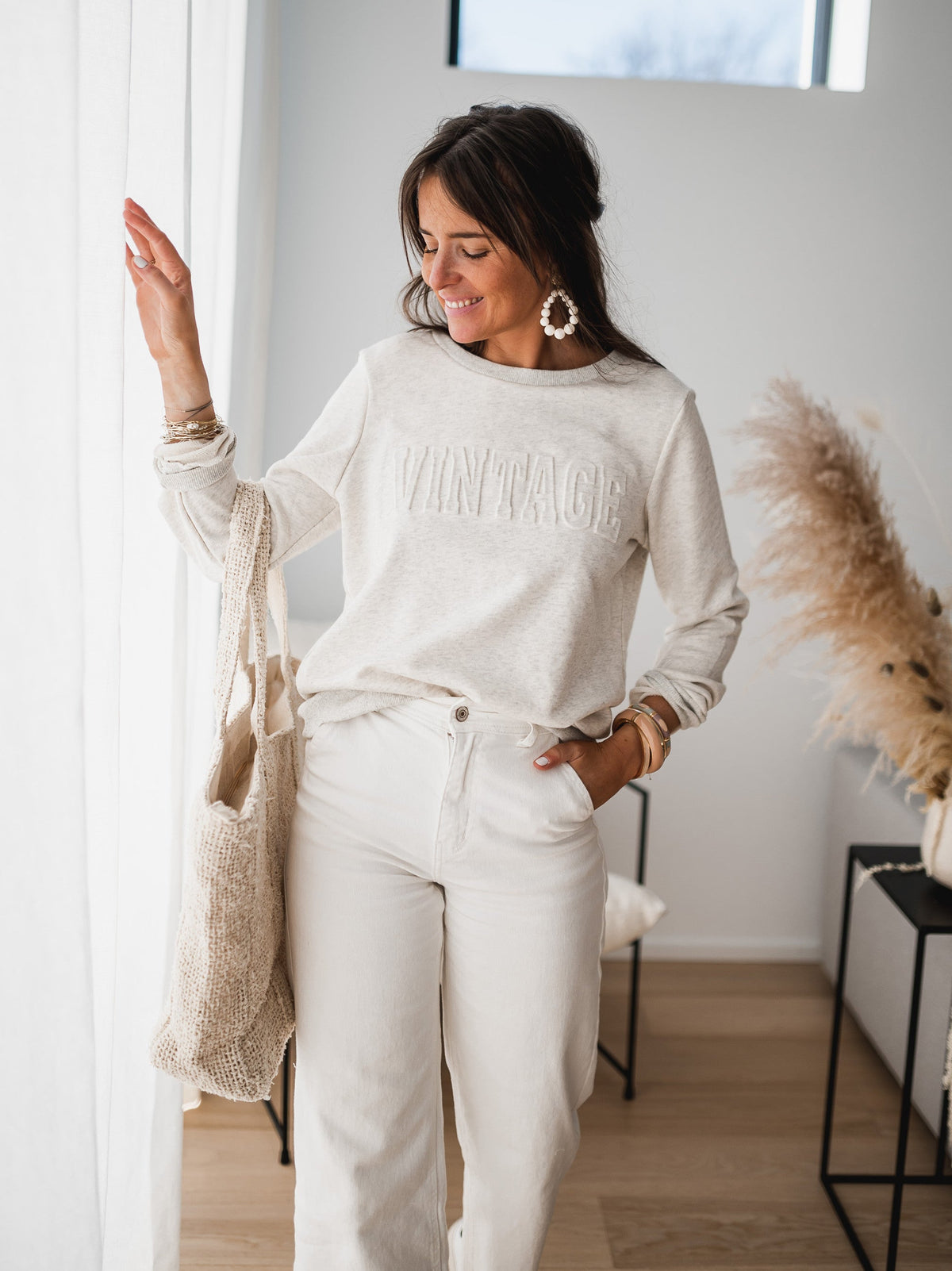 Sweat Calijo - beige chiné