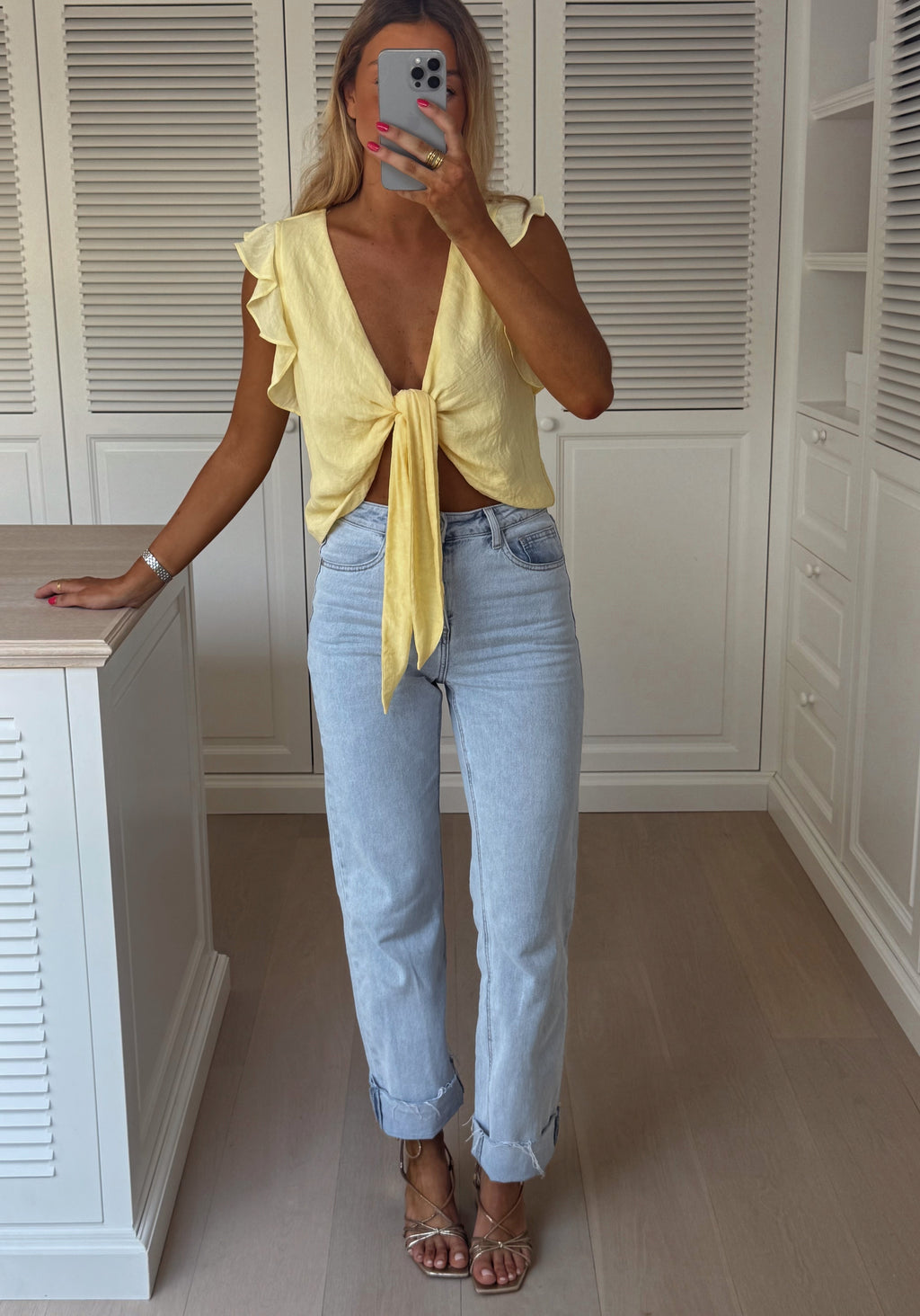 Top Beth - jaune